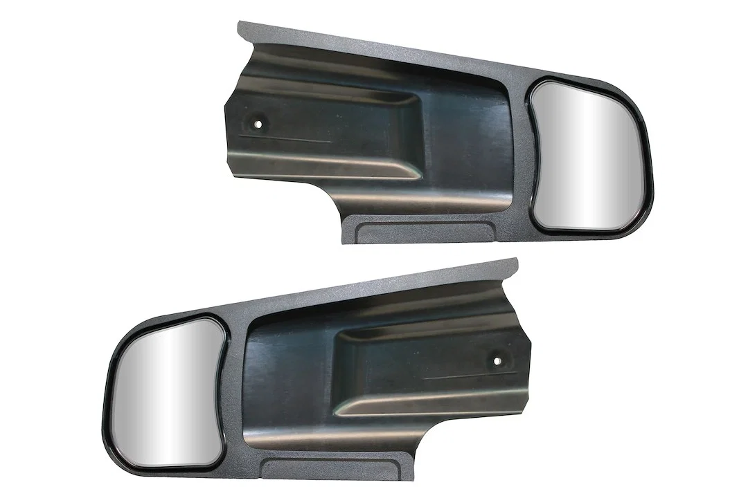 10970 – CIPA Exterior Towing Mirror, Slide On Non-Extendable Glass Manual Adjust Without Turn Signal Indicator Withou...